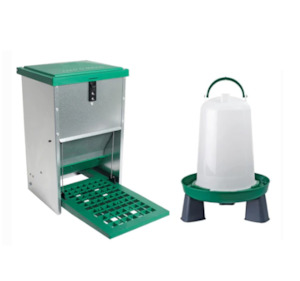 Feeder Drinker Combos: Feed-o-Matic 5kg Feeder + Drink-o-Matic 6L Drinker Combo