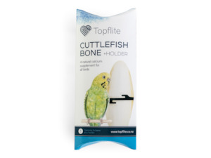 Food: Topflite Bird Premium Cuttlefish Bone and Holder