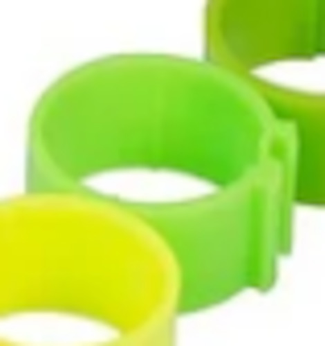 Best Selling Collection: 16mm Leg Rings "Fluro Green" -10 pk