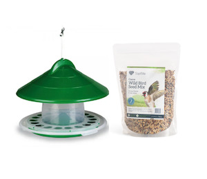 Drinkers Feeders: Wild Bird 2kg Feeder & 1Kg Wild Bird Seed Combo