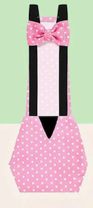 Accessories: Chicken Diaper Pink Polka Dots