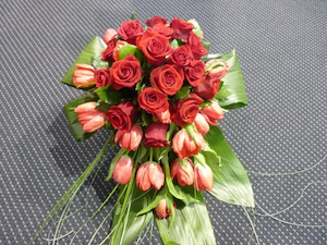 Red Roses and Tulips