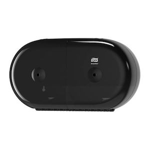 Consumables: Tork T9 Smartone Black Twin Mini Toilet Rolls Dispenser