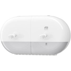 Consumables: Tork T9 Smartone White Twin Mini Toilet Roll Dispenser