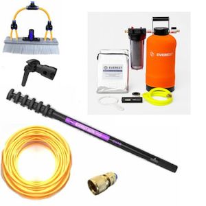 Ova8 Compact Carbon Fibre Pole Kit 6m + Everest 10l Pure Water Tank W/ Resin