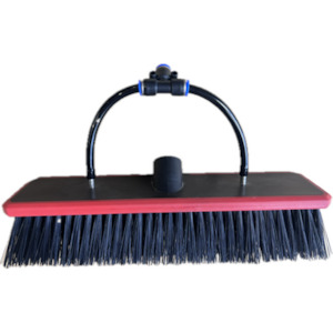 Window Cleaning: Everest Black Nylon Dual Trim Bristle Waterfed Brush 28cm/11"