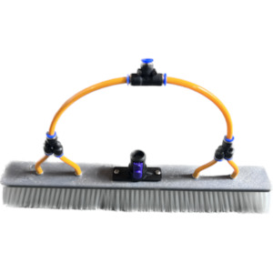 Window Cleaning: Ova8 Nylon Dupont Dual Trim Bristle 46cm/18in Brush 4 Jets