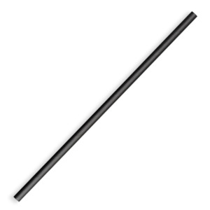 Biopak 6mm Regular Black Biostraws 2500s