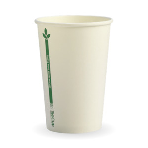 Biopak Kraft Green Line Single Wall Hot Cups 320ml/10z 1000s