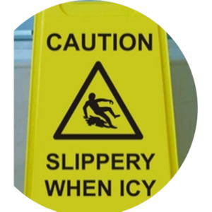Health & Safety: A-frame Floor Safety Sign - Ice
