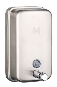 Hand, Skin & Hair Care: Matthews Stainless Steel Refillable Soap Dispenser 1.2l - Vertical