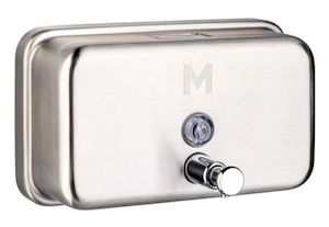 Matthews Stainless Steel Refillable Soap Dispenser 1.2l - Horizontal