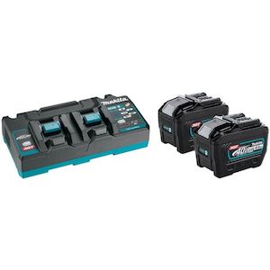 Makita Rapid Charger & 2 X 8ah 40v Battery Combo