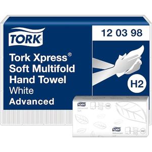Tork H2 Advanced Xpress I/fold White 2 Ply Paper Towel 180s X 21