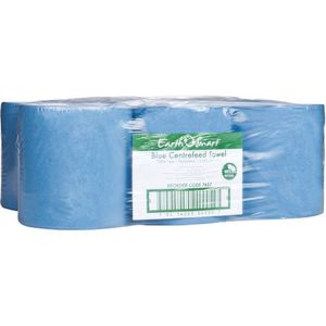 Consumables: Earthsmart 7457 Recycled Centrefeed Blue 1 Ply Paper Towel Roll 330m X 22cm X 6s
