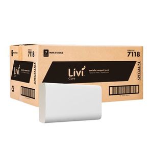 Livi 7118 Care Compact 1 Ply Paper Towel 120s X 18