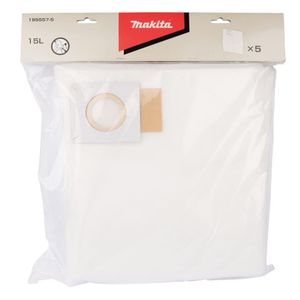 Machinery & Accessories: Makita Disposable Vacuum Bags 15l 5s