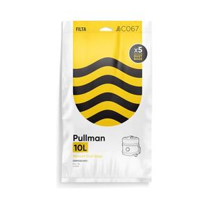 Machinery & Accessories: Filta Pullman 10lt Sms Multi Layered Vacuum Cleaner Bags 5 Pack (c067)
