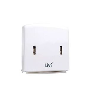 Consumables: Mini Slim Multi Fold White Paper Towel Dispenser - D811