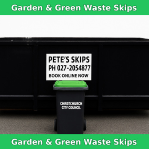 Products: 7 Cube Garden Waste Skip Hire