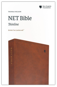 NET Comfort Print Thinline Bible--soft leather-look, brown. Christian Resource Centre