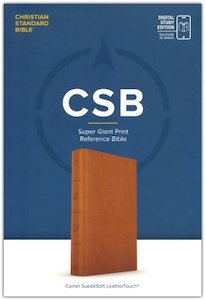CSB Super Giant Print Reference Bible Digital Study Edition camel swedesoft leat&hellip;