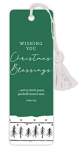 Christmas: Bookmark - Wishing You Christmas Blessings