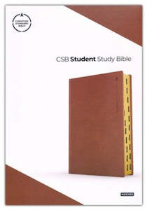 Teens: CSB Student Study Bible brown leathertouch INDEXED. 8 point font