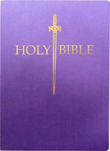 KJV Sword Large Print Bible 1611 version royal purple ultrasoft 12 point font