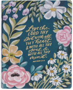 Kjv: KJV Large Print Note-taking Bible Faux Leather Love The Lord Matthew 22:37. 10.8-point type