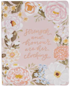 KJV Note-taking Bible Faux Leather Strength & Dignity Proverbs 31:25. 8.65 point type