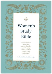 Esv: ESV Women's Study Bible blush rose floral bloom design trutone 8.5 font size