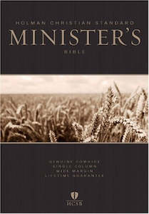 Hcsb: HCSB Minister's Bible, Black Genuine Leather