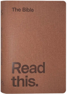NLT Bible Read This Vintage Brown Flexicover