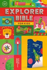 CSB Explorer Bible for Kids blast off leathertouch INDEXED 9.5 point font Ages 7-12