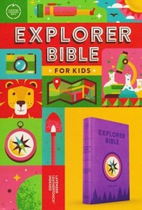 Csb Children: CSB Explorer Bible for Kids lavender compass INDEXED leathertouch 9.5 point font Ages 7-12