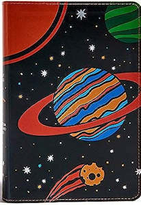 CSB Kids Bible Space Leathertouch. 10 point font. Ages 7-12