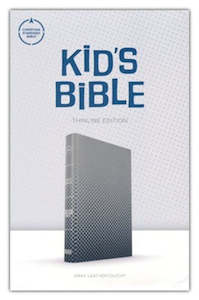Csb Children: CSB Kids Bible thinline gray leathertouch. Ages 6-12