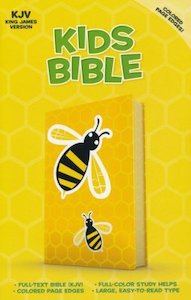 Kjv Children: KJV Kids Bible, Bee Honeycomb Yellow LeatherTouch. Ages 7-12. 11.5 point font