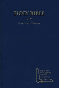 KJV Drill Bible Blue Hardcover. 8 point font