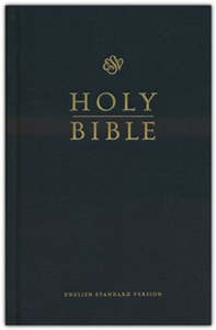 Bibles: ESV Pew Bible black hardcover 8.5 point font