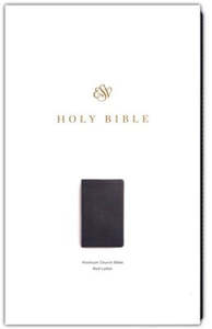 ESV Premium Church Bible black trutone red letter