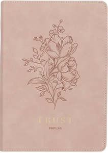 Gifts: Trust Mottled Blush Faux Leather Classic Journal - Proverbs 3:5
