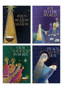 Seasonal: Peace Love Joy - Christmas Cards - Pack of 8