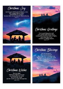 Christmas Blessings - Christmas cards - pack of 8