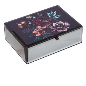 Midnight Flora Open Jewlery Box