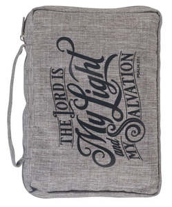 My Light and Salvation Gray Value Bible Cover medium
