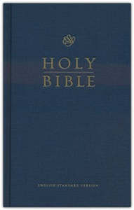 ESV Church Bible blue hardcover 8 point font