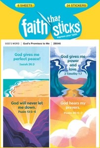 Children: Stickers: Gods Promises to Me Go Bible. 6 sheets 24 Stickers
