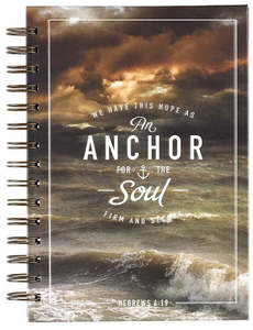 Men: Anchor For The Soul Large Spiral Journal - Hebrews 6:19